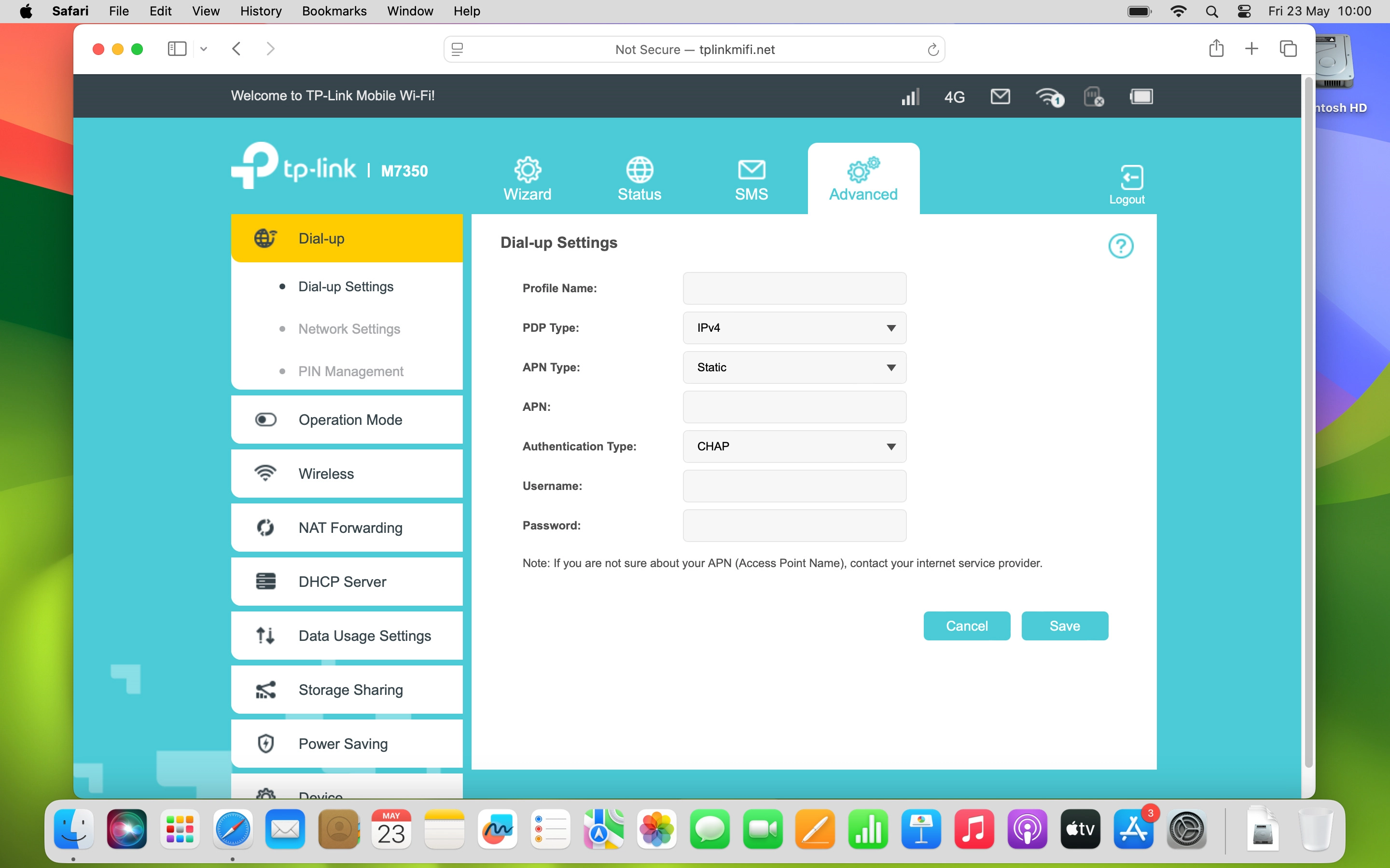 Click the field next to 