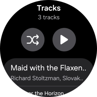 Press the required audio file. Press the required audio file.