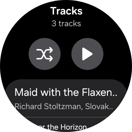 Press the required audio file. Press the required audio file.