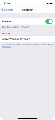 Press the required Bluetooth device and follow the instructions on the screen to pair the device with your phone.
