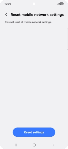 Press Reset settings.