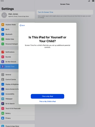 Press This is My iPad.