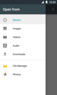 Press Images and go to the required folder.