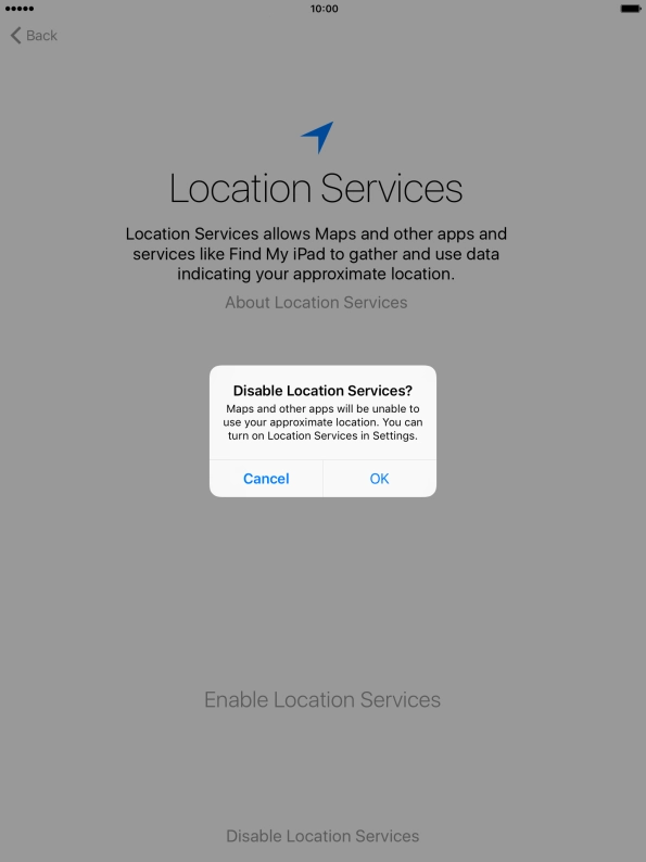 If you turn off the function, press OK. If you turn off the function, press OK.