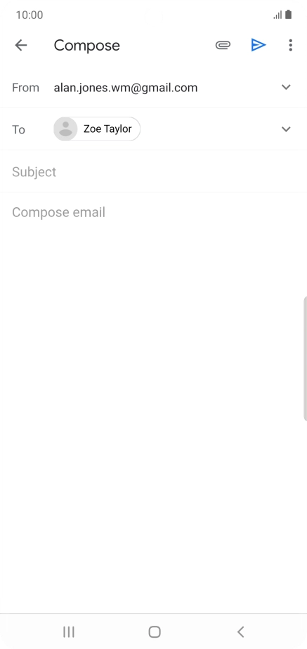 Press Subject and key in the required subject.