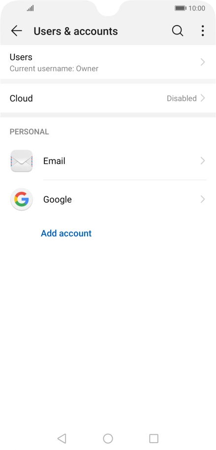 Press the Home key to return to the home screen.
