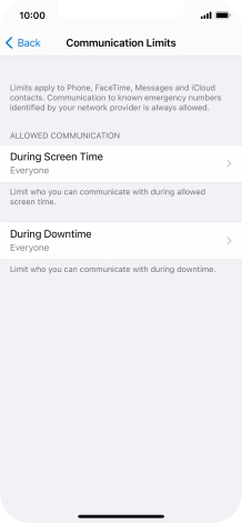 Press During Screen Time.