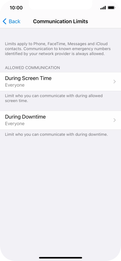 Press During Screen Time.