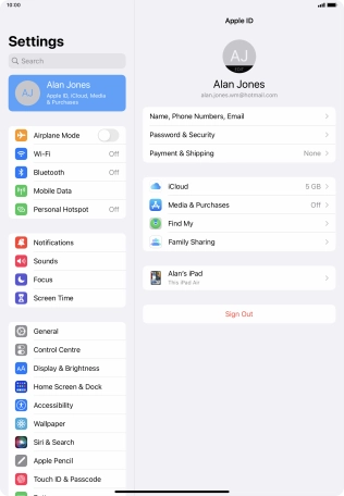 Slide your finger upwards starting from the bottom of the screen to return to the home screen.