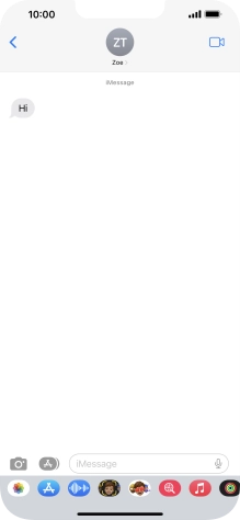 Slide your finger upwards starting from the bottom of the screen to return to the home screen.