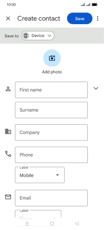 Press First name and key in the required first name.