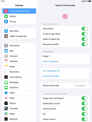 Press the indicator next to Press the indicator next to