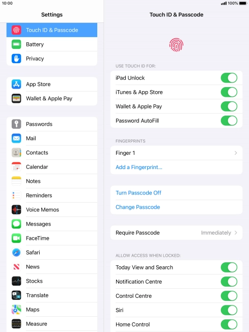 Press the indicator next to Press the indicator next to