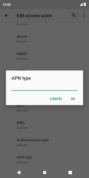 Key in mms and press OK.