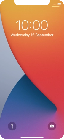 Slide your finger upwards starting from the bottom of the screen.