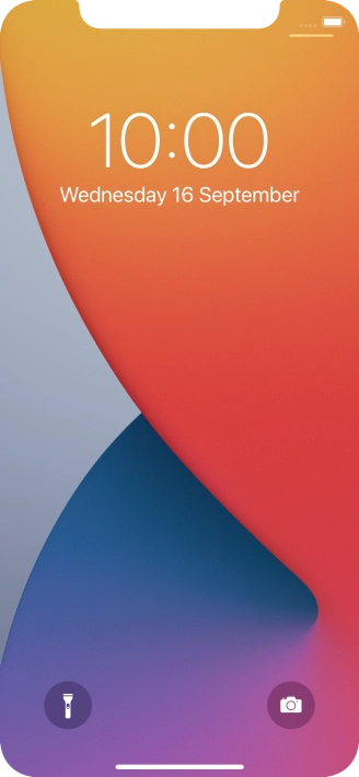 Slide your finger upwards starting from the bottom of the screen.