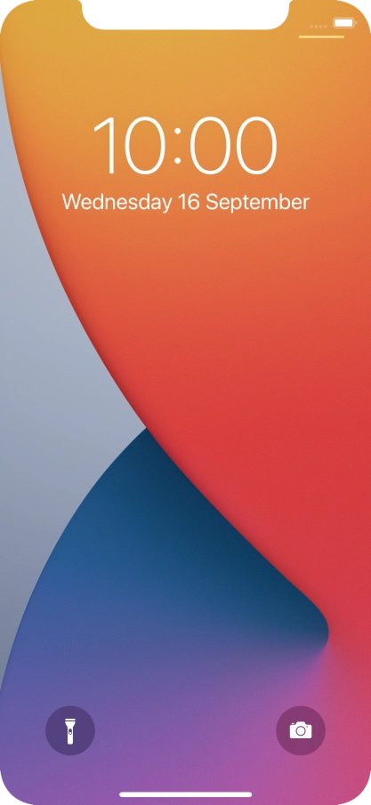 Slide your finger upwards starting from the bottom of the screen.