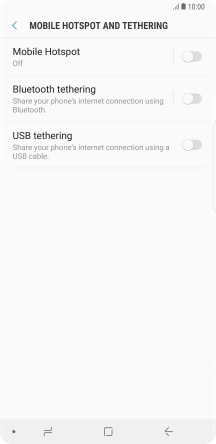 Press Mobile Hotspot.