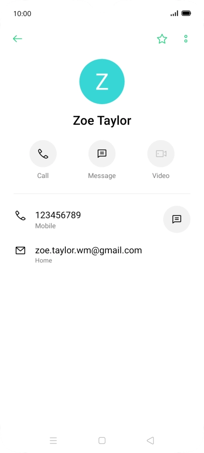 Press the call icon next to the required number.