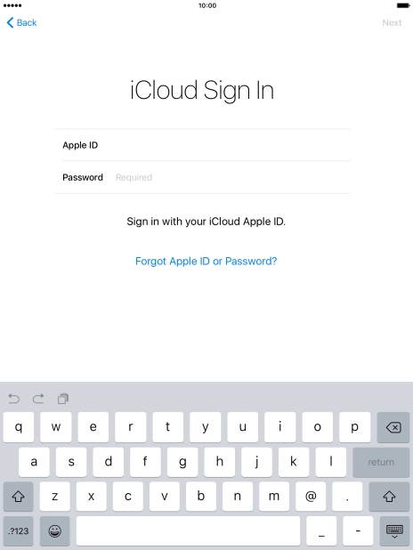 Press the field next to 