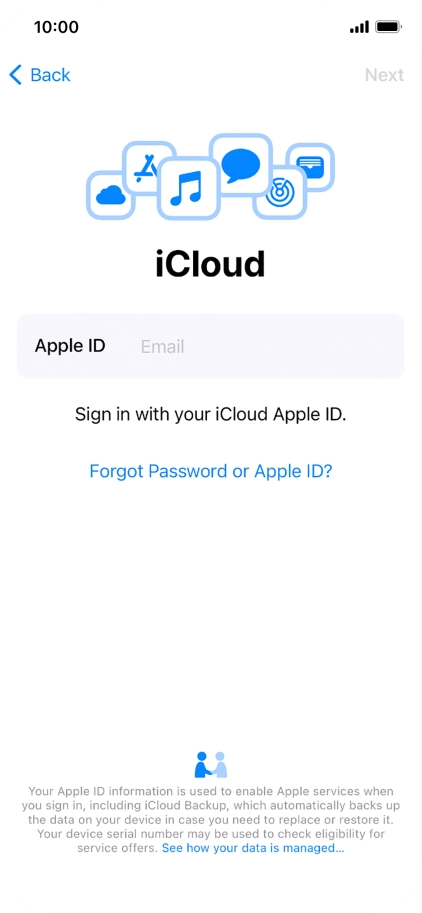 Press the field next to 