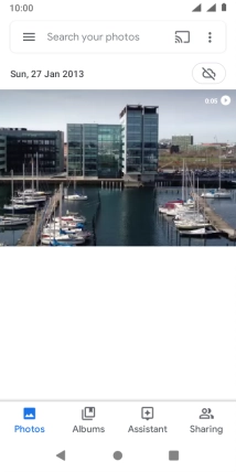 Press Albums and go to the required folder.