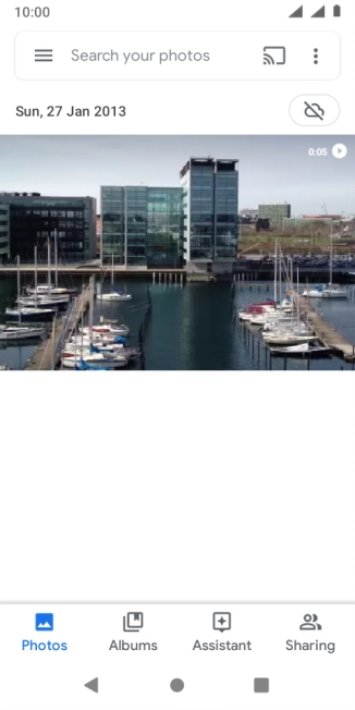 Press Albums and go to the required folder.