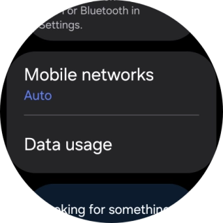 Press Mobile networks.