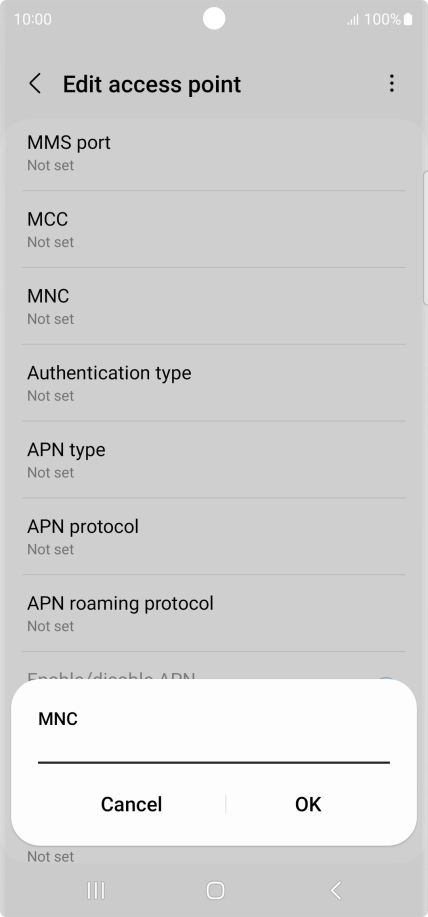 Key in 03 and press OK.