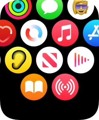 Press the music player icon.