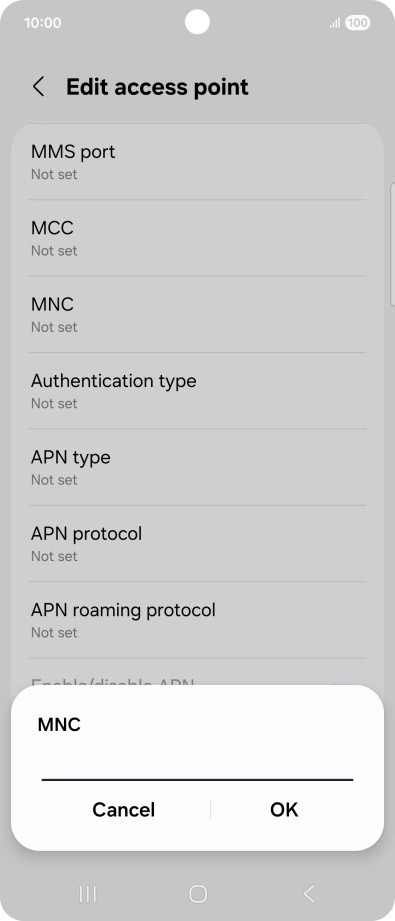 Key in 03 and press OK.