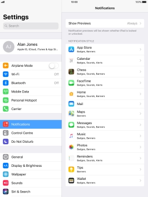 Press Show Previews.