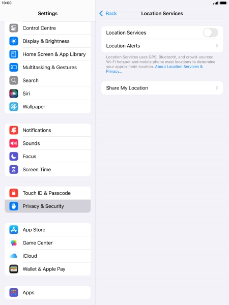 Press the indicator next to Press the indicator next to
