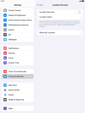 Press the indicator next to Press the indicator next to