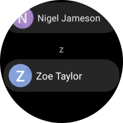 Press the required contact.