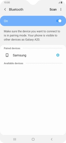 Press the Home key to return to the home screen.