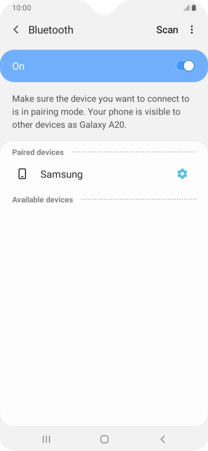 Press the Home key to return to the home screen.
