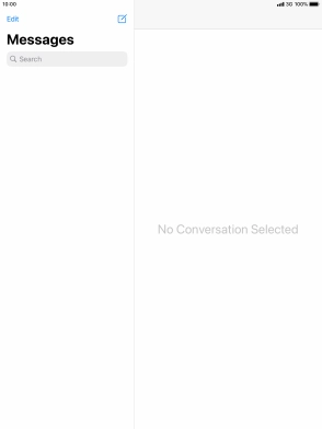 Press the new message icon. Press the new message icon.