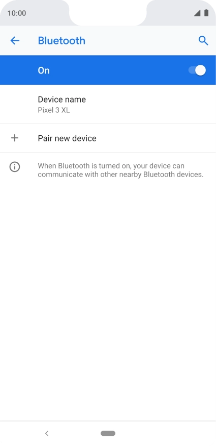 Press Pair new device.