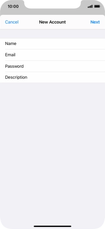 Press Description and key in the required name.