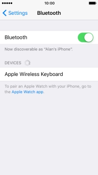 Press the required Bluetooth device and follow the instructions on the screen to pair the device with your phone.