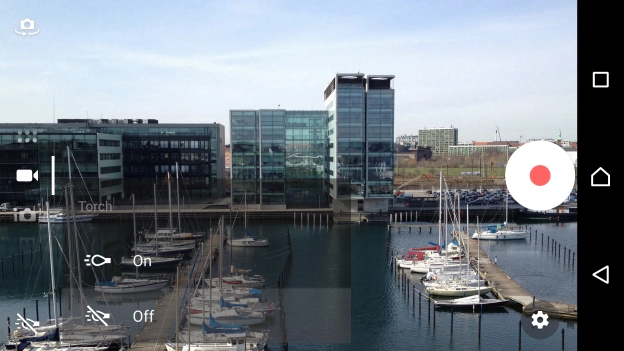 Press On to turn on video light.