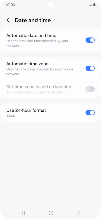 Press the Home key to return to the home screen.
