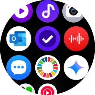Press the email message icon.