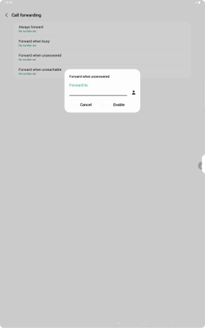 Key in +61414121121 and press Enable.
