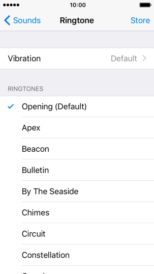 Press the required ring tones to hear them.