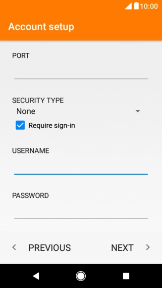 Press the field below 