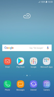 Slide your finger downwards starting from the top of the screen.