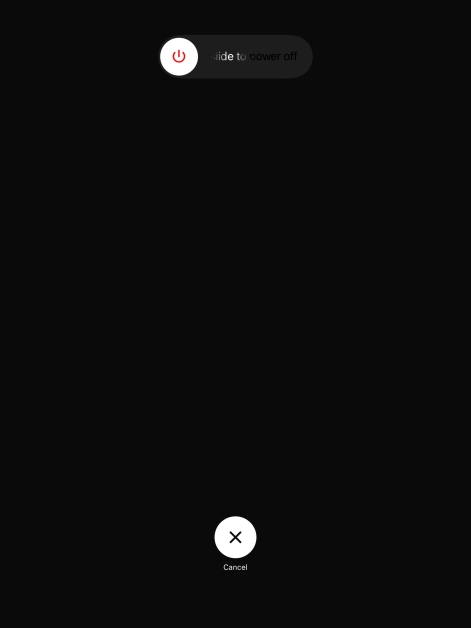 Press and drag the power off icon right. Press and drag the power off icon right.