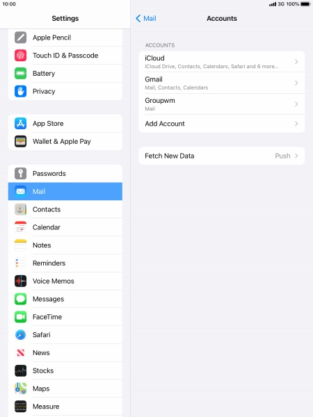 Press the required account. Press the required account.